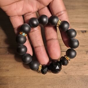 Handcrafted Wrist Beads - Black